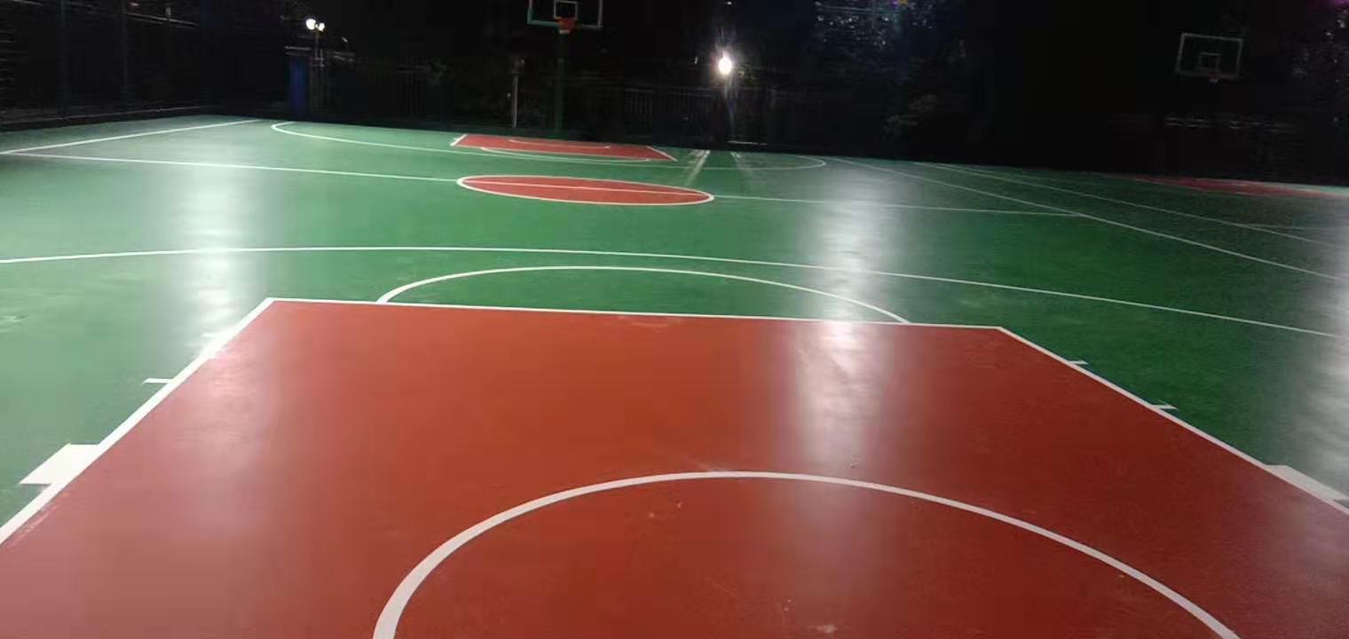 硅PU篮球场施工